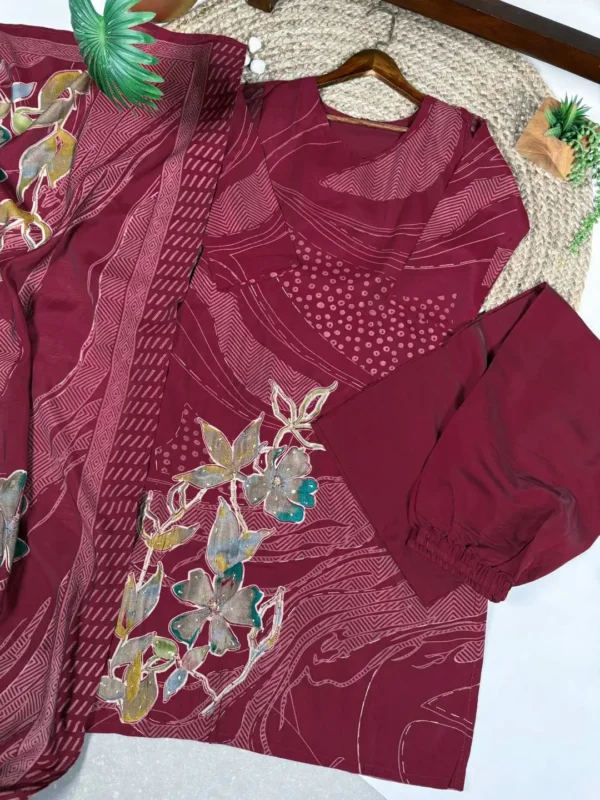 Stylish WMN Livaa Roman Silk Foral Printed Readymade Dress Wholesale 2026