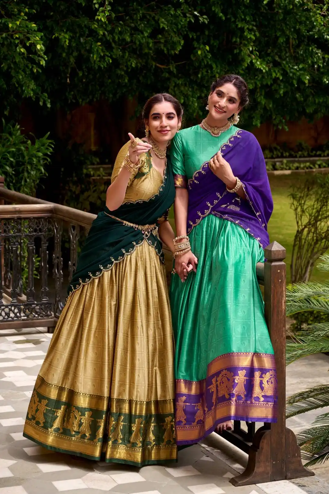 WMN 2028 Poly Cotton Chaniya Choli With Zari Weaving Work