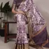 WMN 7050 Tasar Silk Printed Saree Below 1000