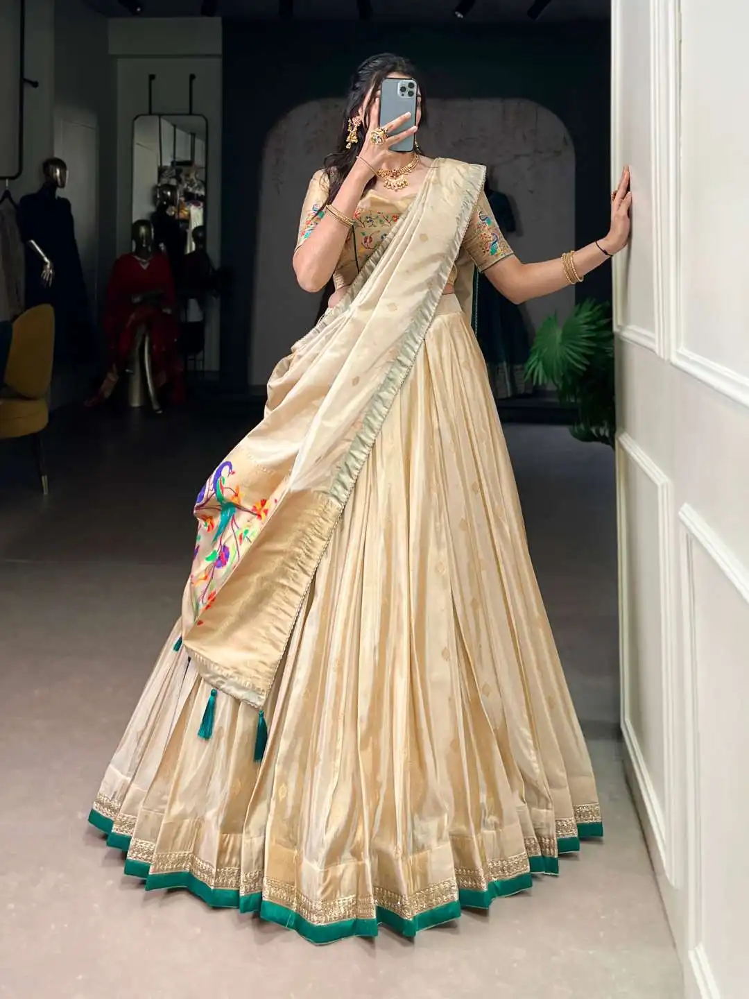 Buy WMN 2012A Shimmer Festive Wear Lehenga Choli 03 Pcs Set Wholesale 2026