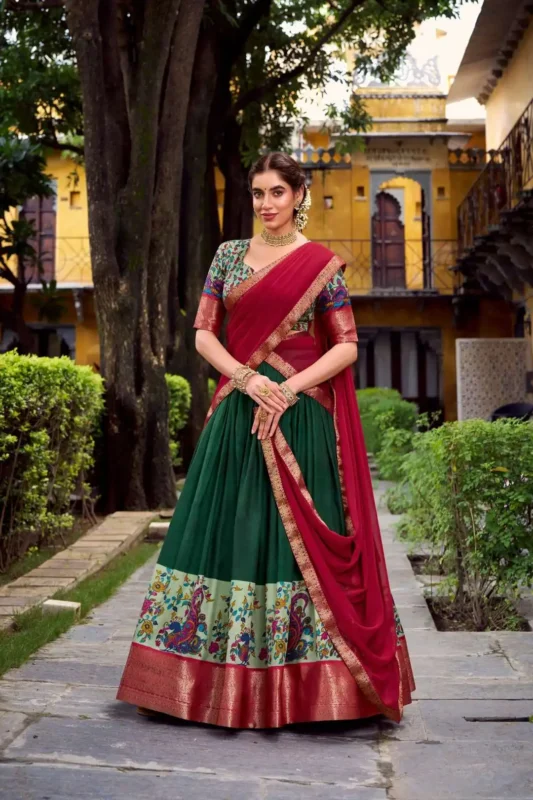 Launching WMN 1244 Krishika Aastha Silk Chaniya Choli 04 Pcs Set Wholesale 2026