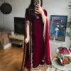 Sabina 5307 Viscose Velvet Readymade Dress 04 Pcs Set