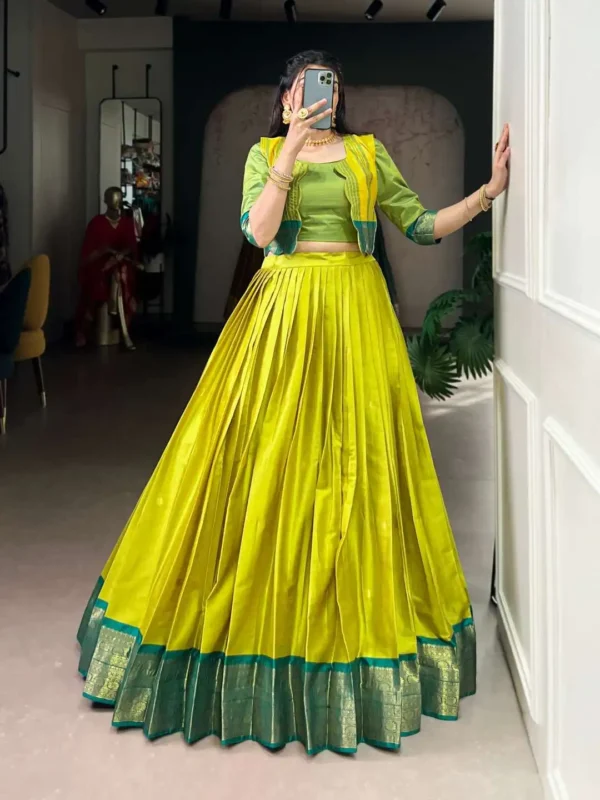 Launching WMN 1133 Poly Cotton Festive Lehenga Choli 04 Pcs Set Wholesale 2026