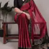 WMN 7103 Rangoli Silk Printed Saree 04 Pcs Set