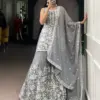 WMN 3042 Grey Star Georgette Sarara Suit Collection
