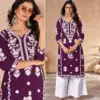 SS2016 Heavy Rayon Embroidery Kurti Plazzo Collection
