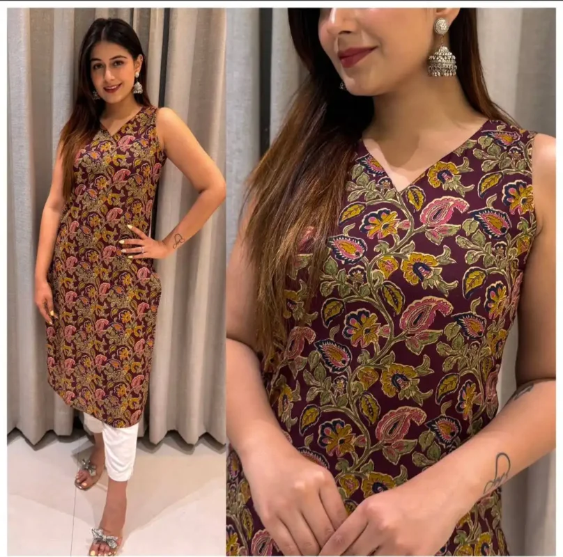 Beautiful SS2016 Cotton Printed Office Wear Kurti Below 500 Wholesale 2026
