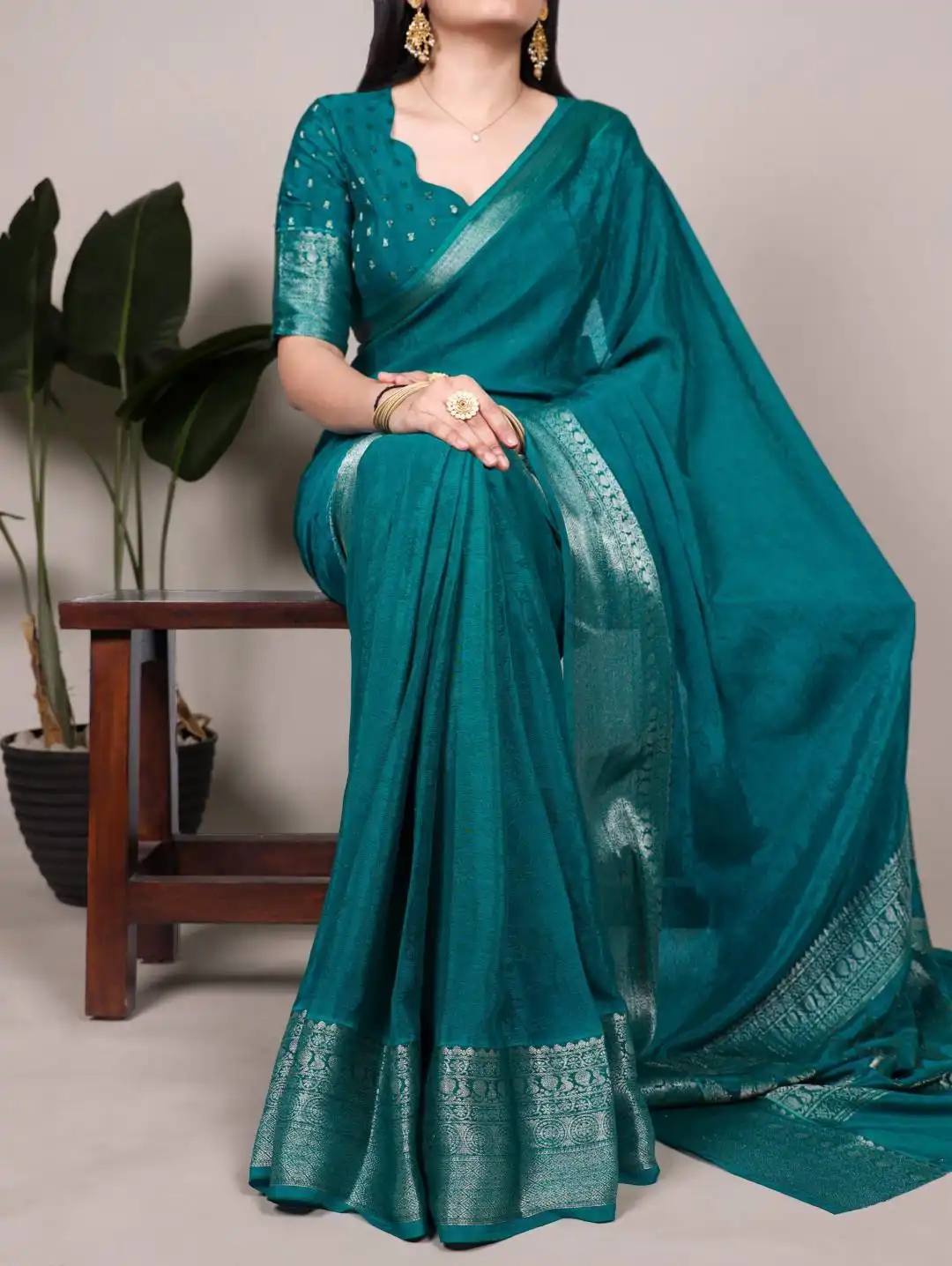 Launching WMN 7916 Chinon Printed Zari Weaving Work Sarees Wholesale 2026
