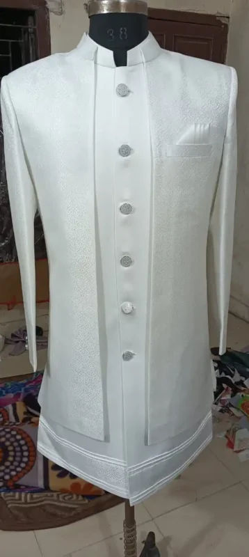 Latest ShyamA Heavy Satin Wedding Kurta Pajama With Jacket Wholesale 2026