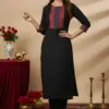 Shiv Vol 153 Black Heavy Cotton Plain Top With Bottom
