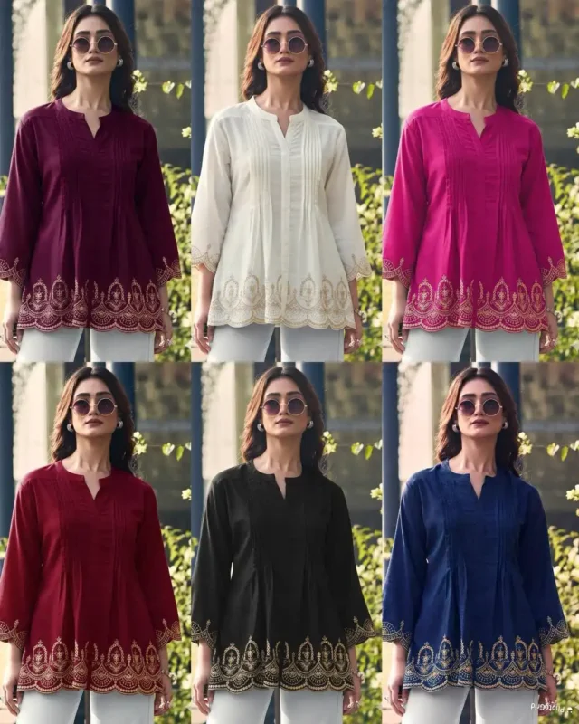 Stylish SS2016 Adaa 7.0 Short Top Wholesale Market Surat Online Wholesale 2026
