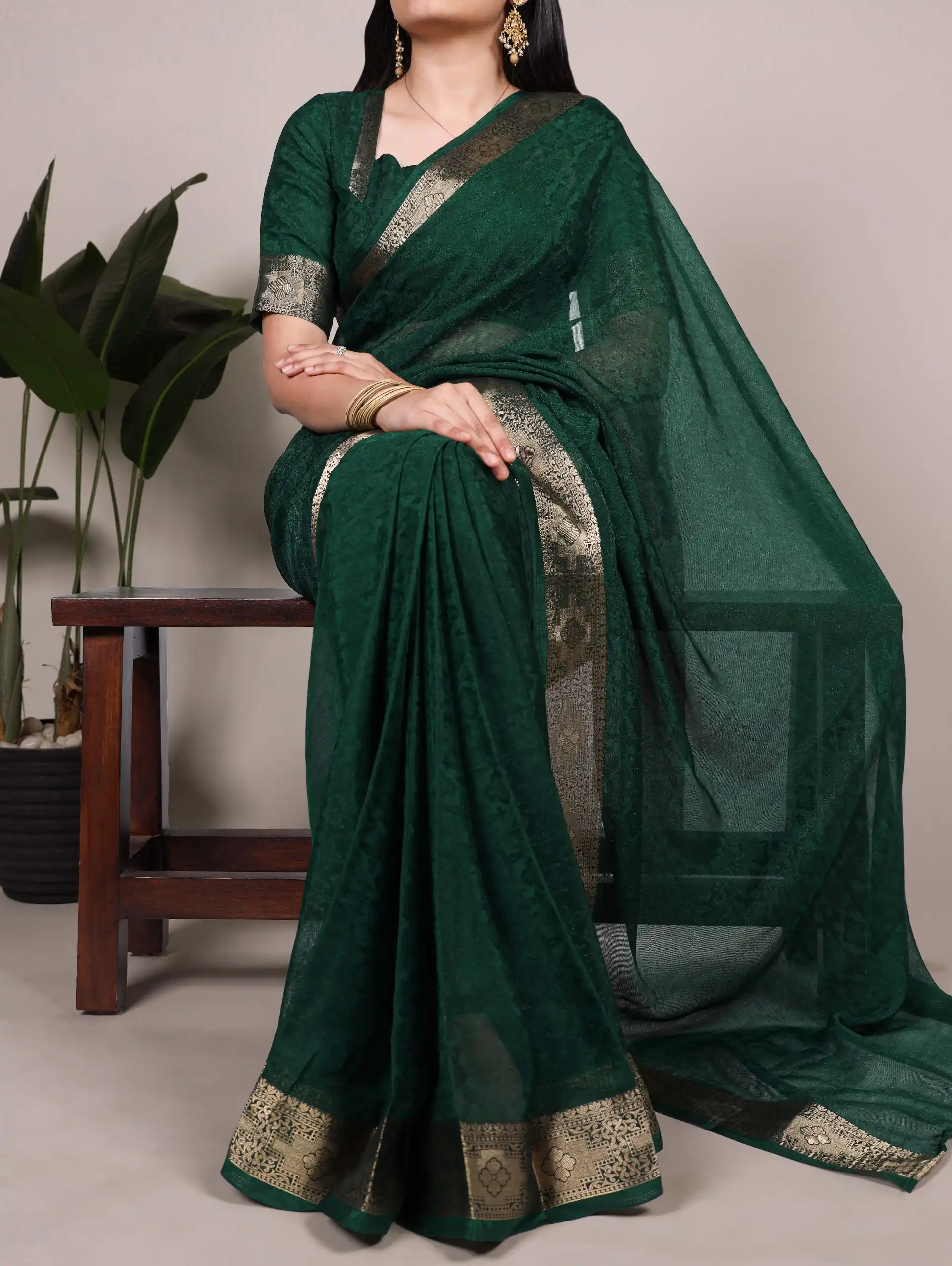 Stylish WMN 7911 Poly Shimmer Zari Weaving Work Saree Wholesale 2026
