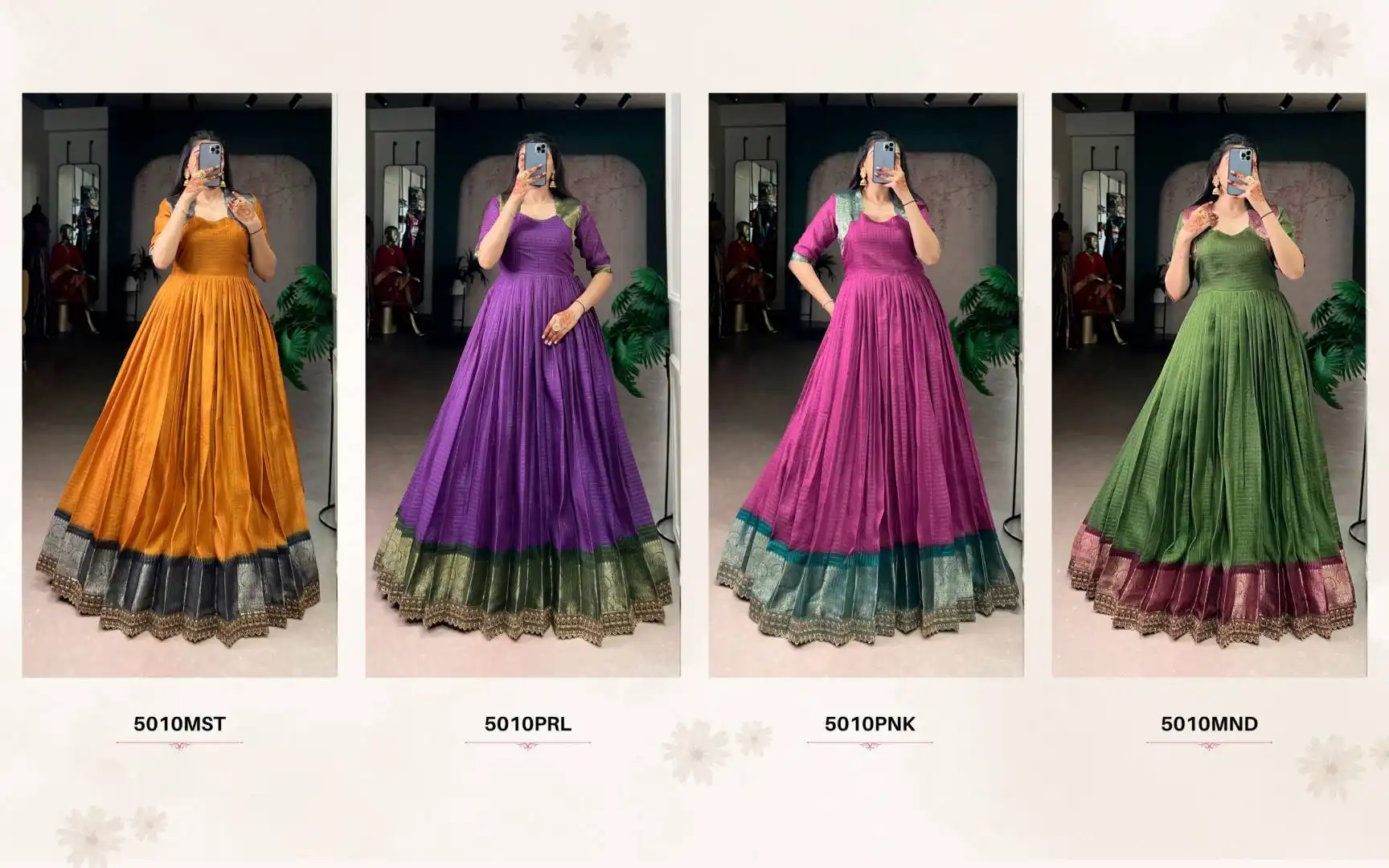 Launching WMN 5010 Ladies Gown Wholesale Market In Surat Wholesale 2026