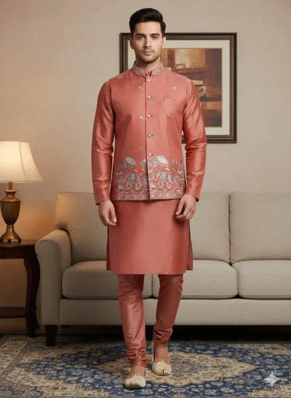 Beautiful Shyam Vol 75 Wedding Kurta Pajama With Jacket For Men Wholesale 2026