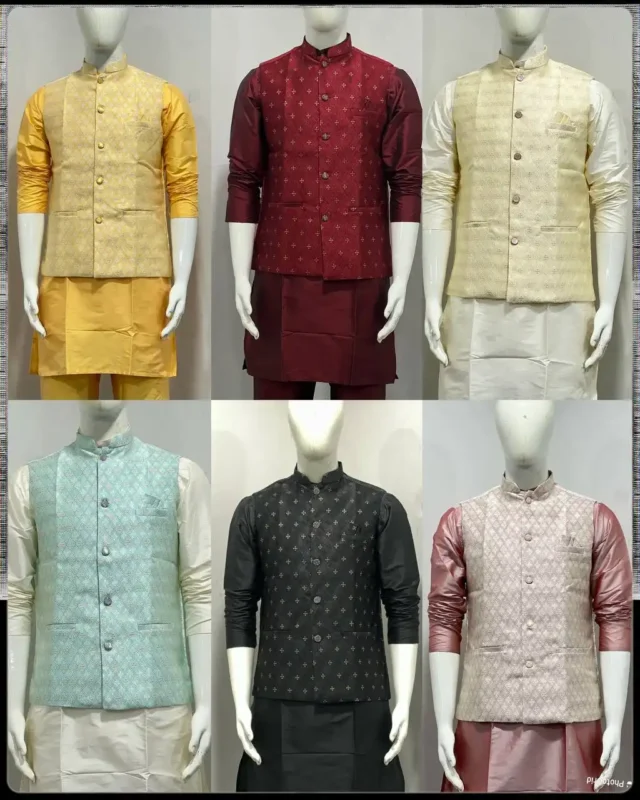 Buy SS2016 Vol 12 Wedding Kurta Pajama Koti For Men Wholesale 2026