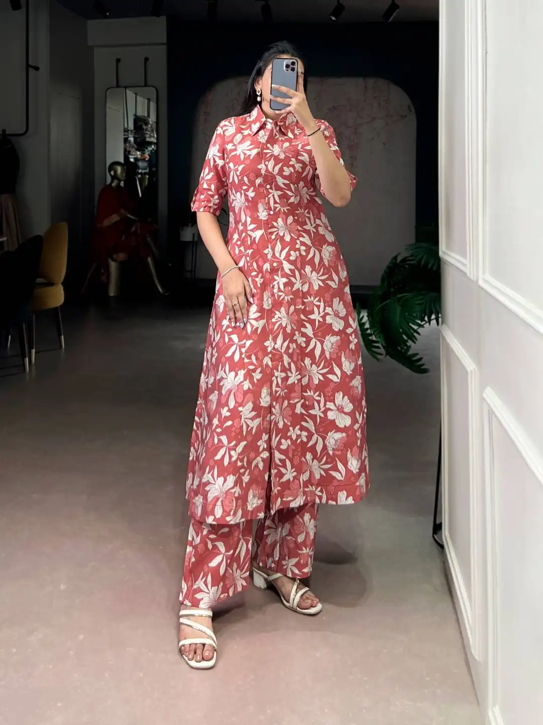 WMN 4702 Printed Co Ord Set Women Wholesale in India
