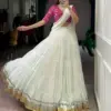 WMN 1009 Simple White Lehenga Choli Wholesale Surat
