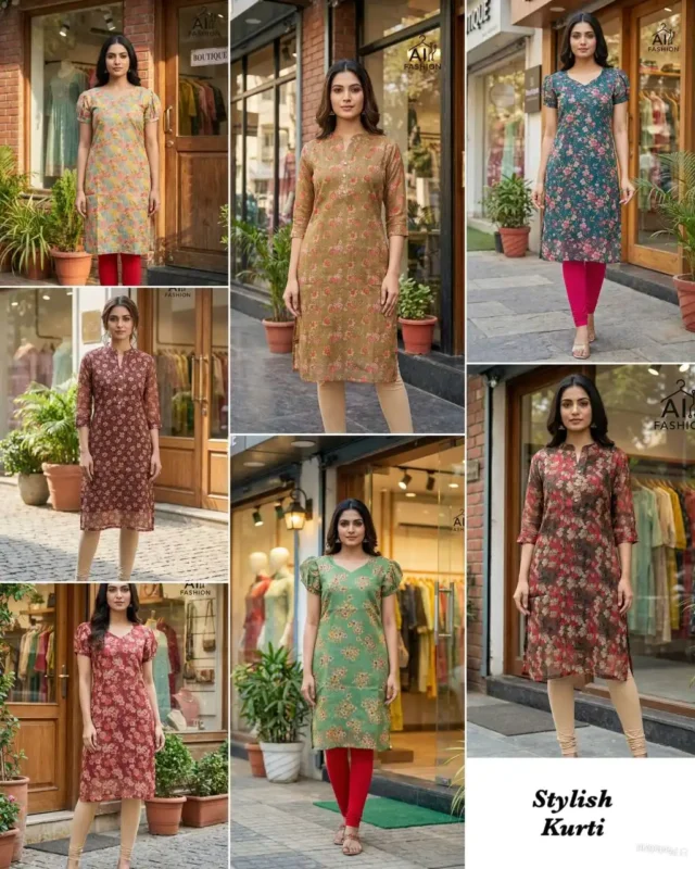Latest SS2016 Vol 21 Printed Kurti Wholesale Market in Surat Wholesale 2026