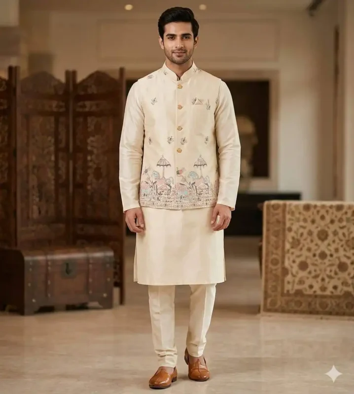 Buy Shyam Vol 89 Wedding Kurta Pajama With Embroidery Koti Wholesale 2026