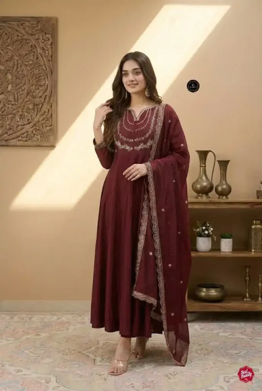 Stylish Laxmy Vol 71 Embroidery Anarkali Kurti Pant With Dupatta Collection Wholesale 2026