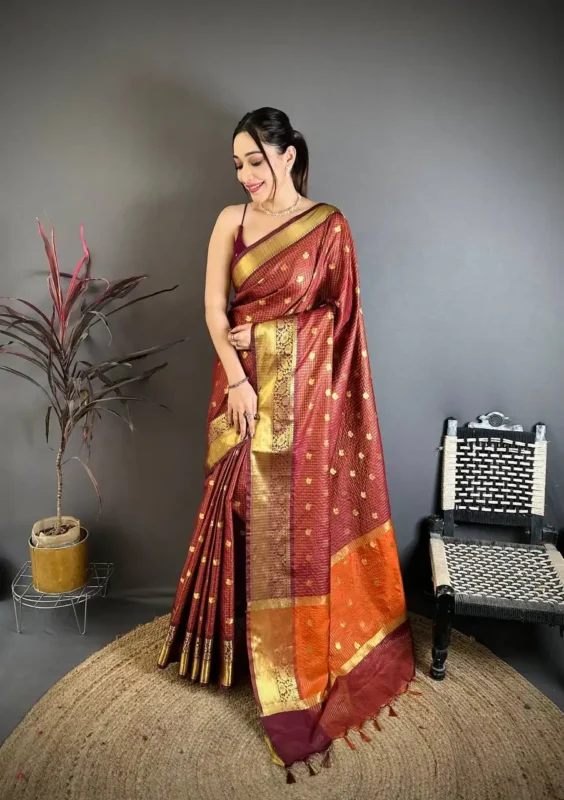 Buy Laxmi 1055 Weaving Butti Work Saree Festive Collection Wholesale 2026