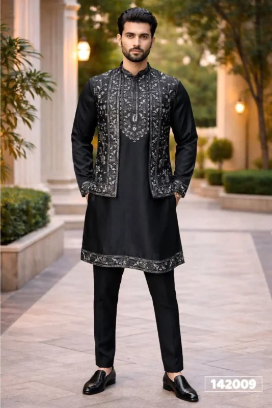 Buy Shyam Vol 93 Embroidery Work Wedding Kurta Pajama With Koti Wholesale 2026