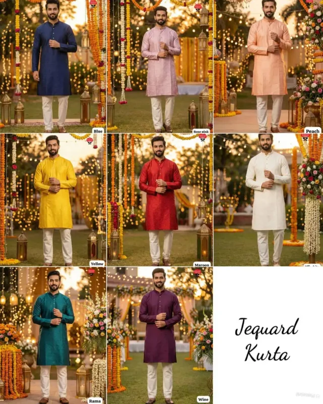Buy SS2016 Vol 22 Silk Jacquard Kurta With Pajama Wedding Collection Wholesale 2026