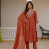 Lila Vol 145 Mango Silk Hand Work Readymade Dress Wholesale