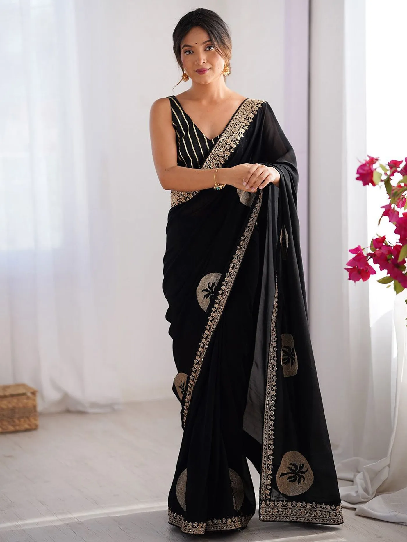 FFD Plamy Rangoli Party Wear Saree Wholesale