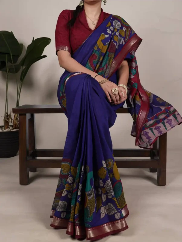 Latest WMN 7048 Viranshi Viscose Chanderi Printed Sari Collection Wholesale 2026