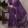 WMN 7056 Crepe Printed Saree Collection Below 700