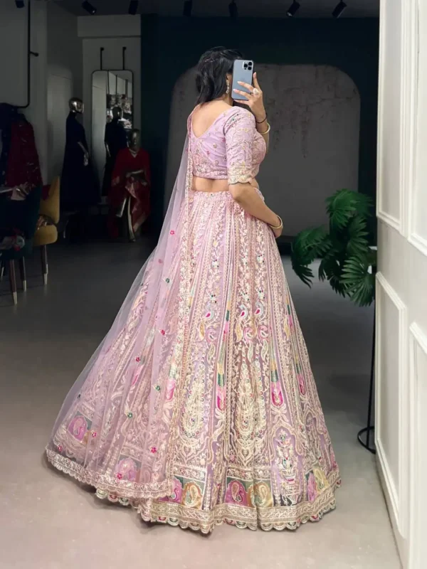 Buy WMN 1453 Net Wedding Lehenga Choli With Embroidery Wholesale 2026