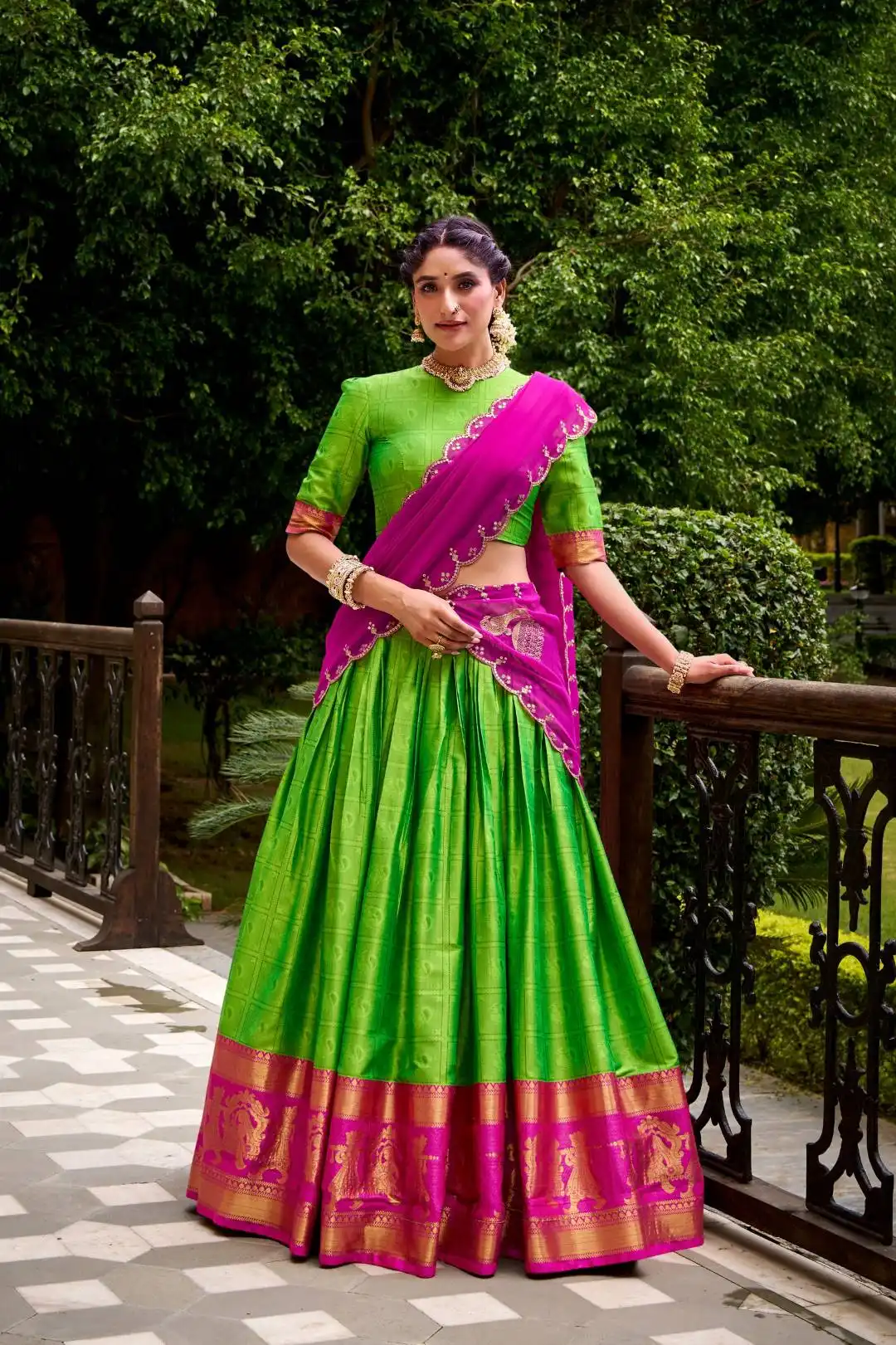 Beautiful WMN 2028 Poly Cotton Chaniya Choli With Zari Weaving Work Wholesale 2026
