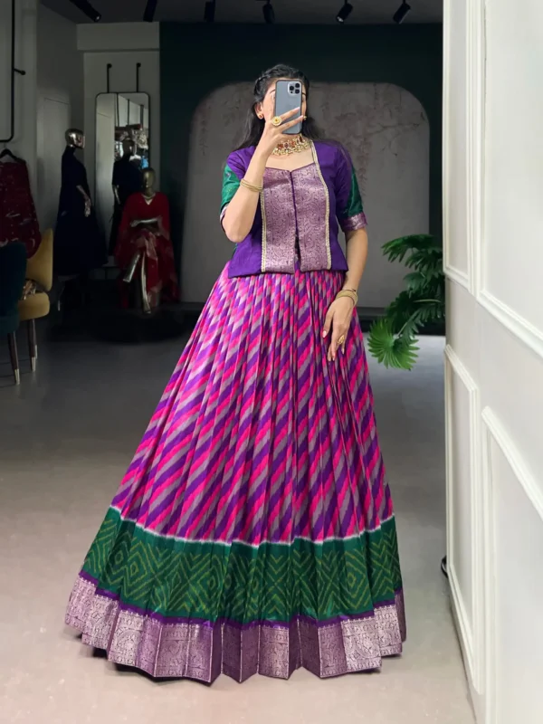 Beautiful WMN 1107 Tasar Silk Lehenga Short Top Collection Wholesale 2026