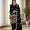 Sabina 5220 Viscose Velvet Readymade Dress 04 Pcs Set