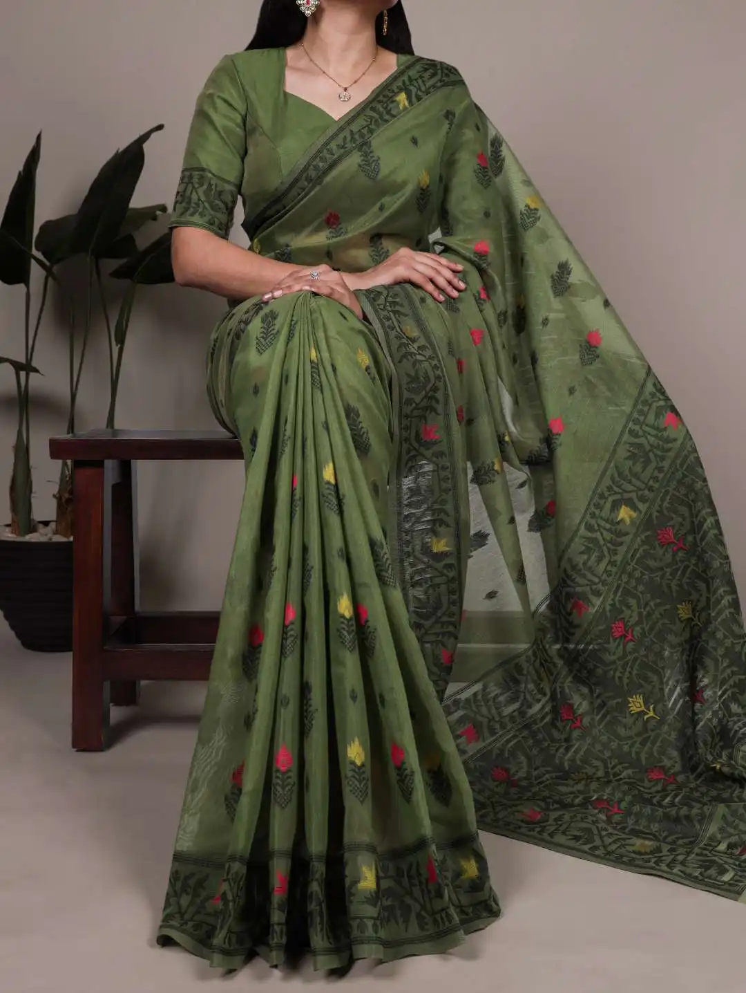 Beautiful WMN 7415A Poly Cotton Saree Wholesale 04 Pcs Set Wholesale 2026