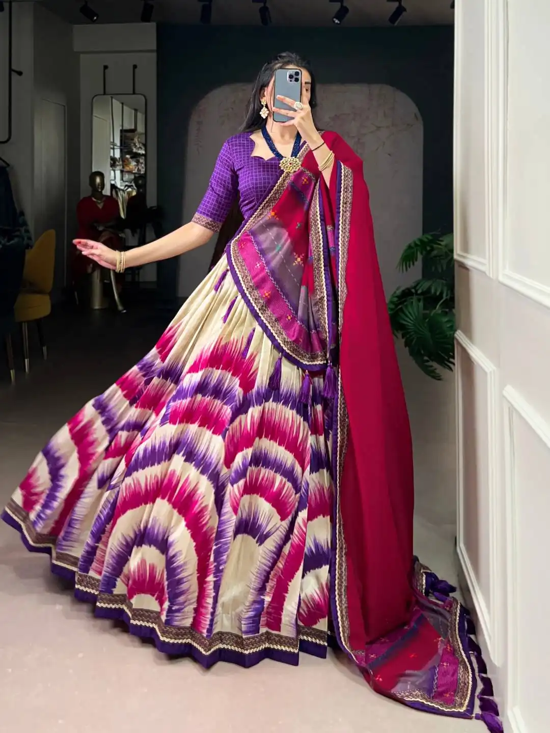 WMN 1247 Tasar Silk Lehenga Choli Collection