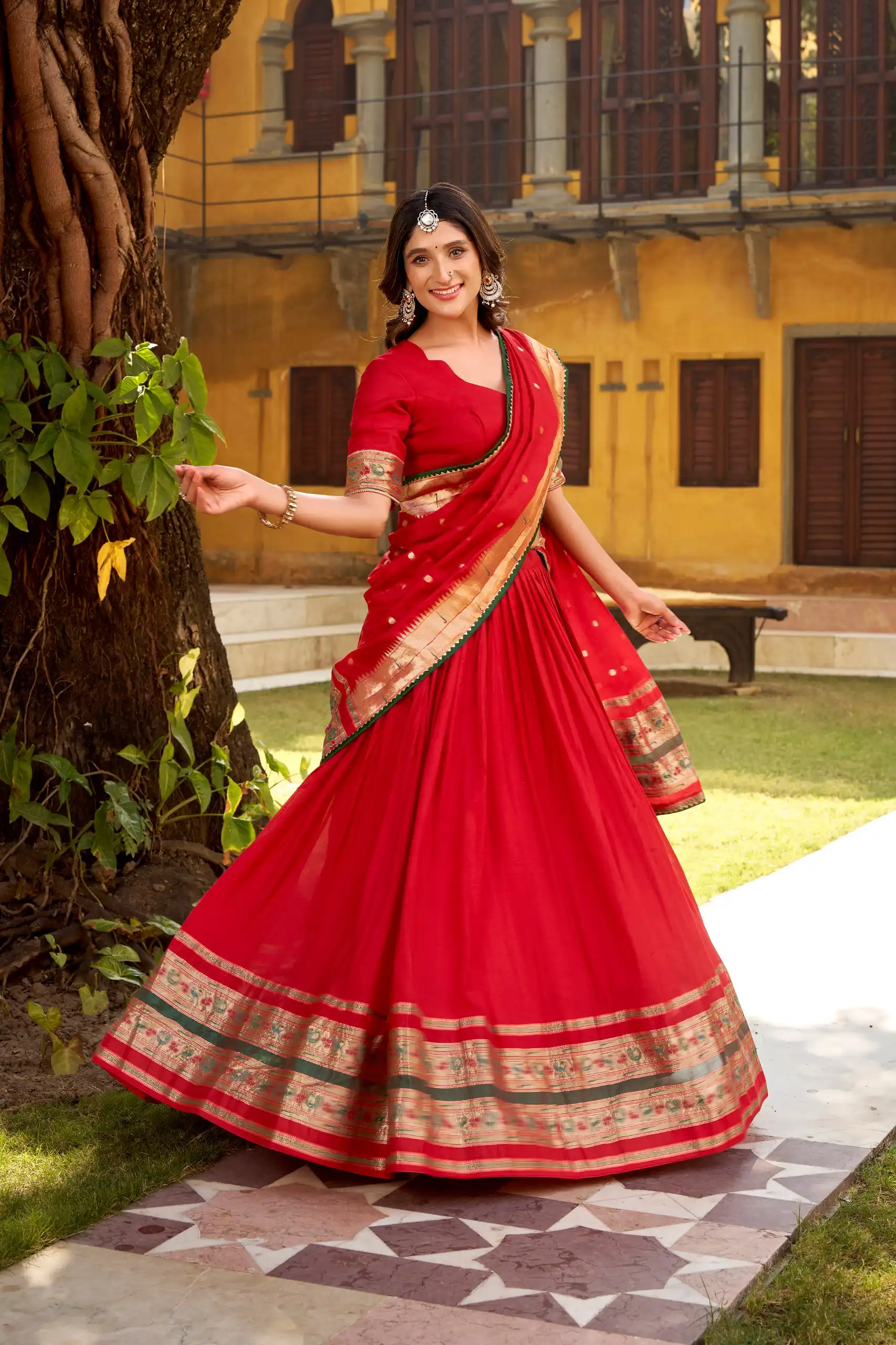 Latest WMN 1903 Pure Chanderi Pongal Festival Lehenga Choli Wholesale 2026