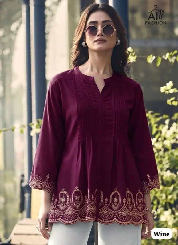Stylish SS2016 Adaa 7.0 Short Top Wholesale Market Surat Online Wholesale 2026