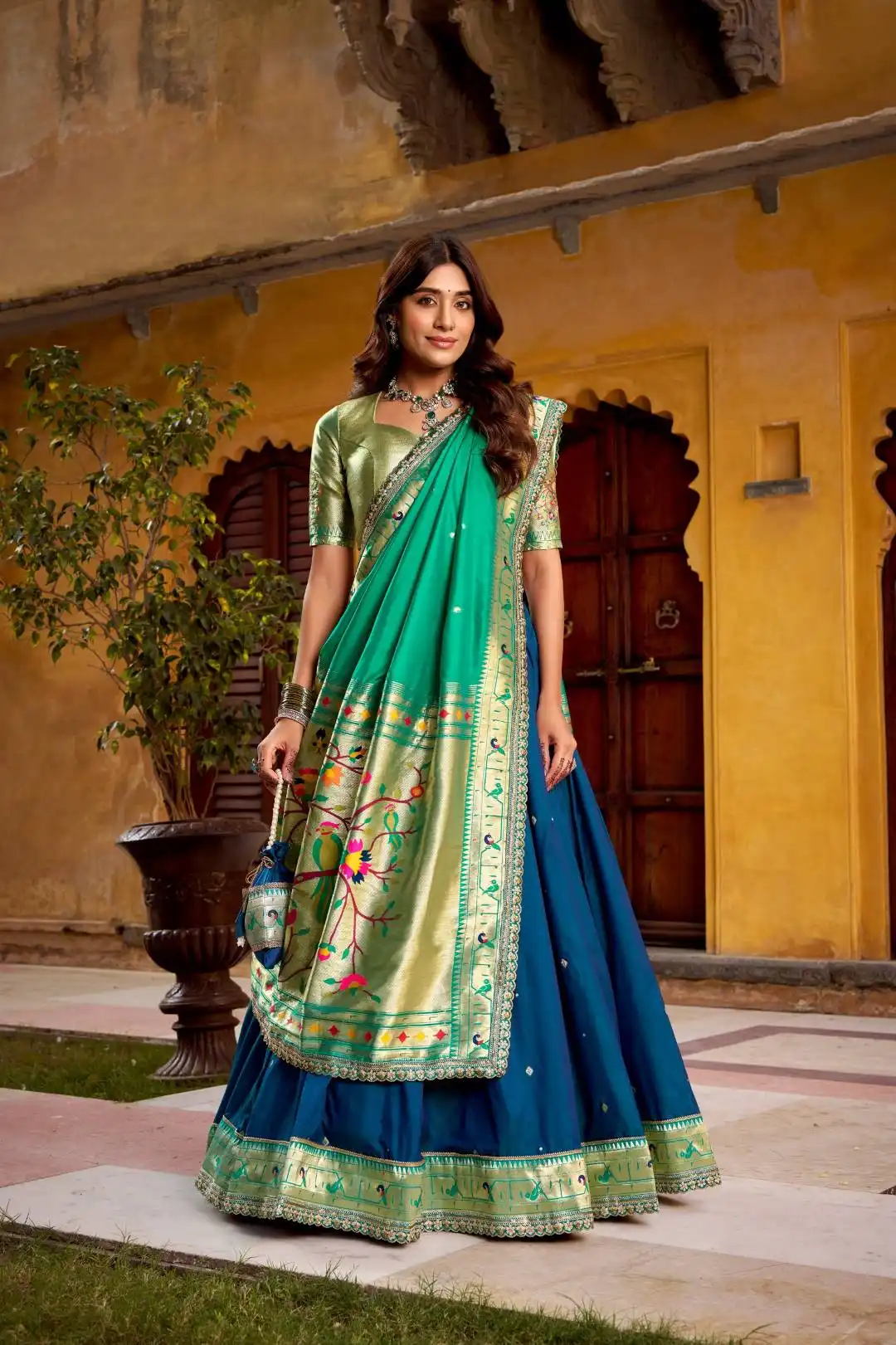 Latest WMN 2030A Paithani Lehenga Choli For Women Wholesale 2026
