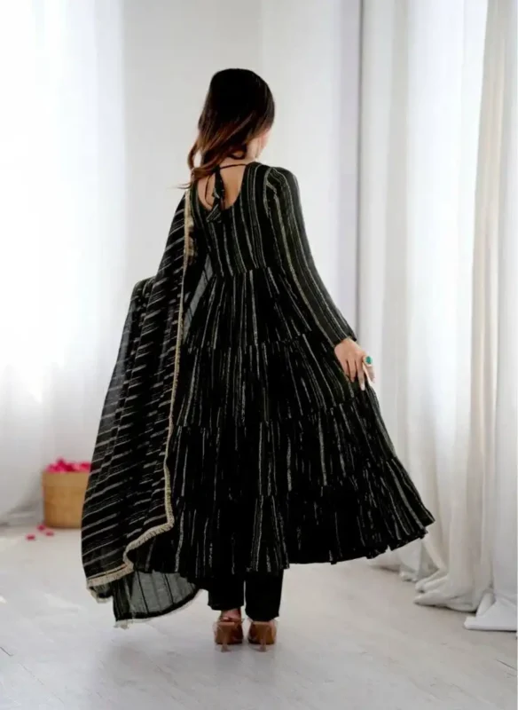 Latest Sabina 5305B Mal Chanderi Women Ruffle Readymade Dress Wholesale 2026