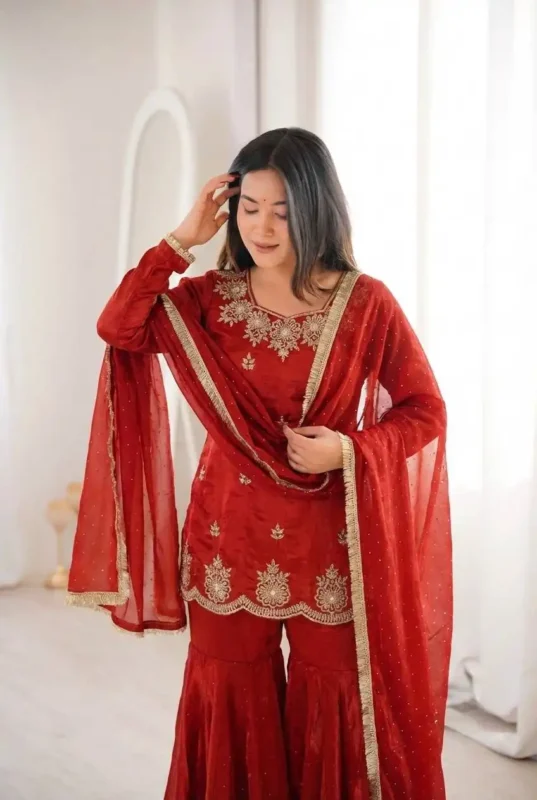 Beautiful Sabina 3166 Sharara Suit With Zarkan Diamond Work Wholesale 2026