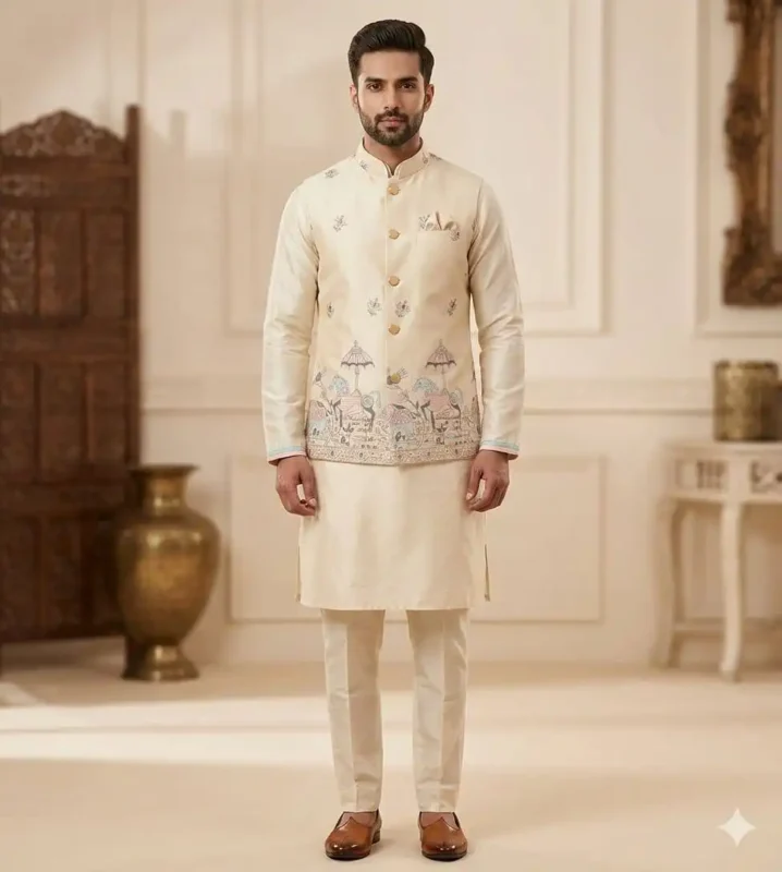 Buy Shyam Vol 89 Wedding Kurta Pajama With Embroidery Koti Wholesale 2026