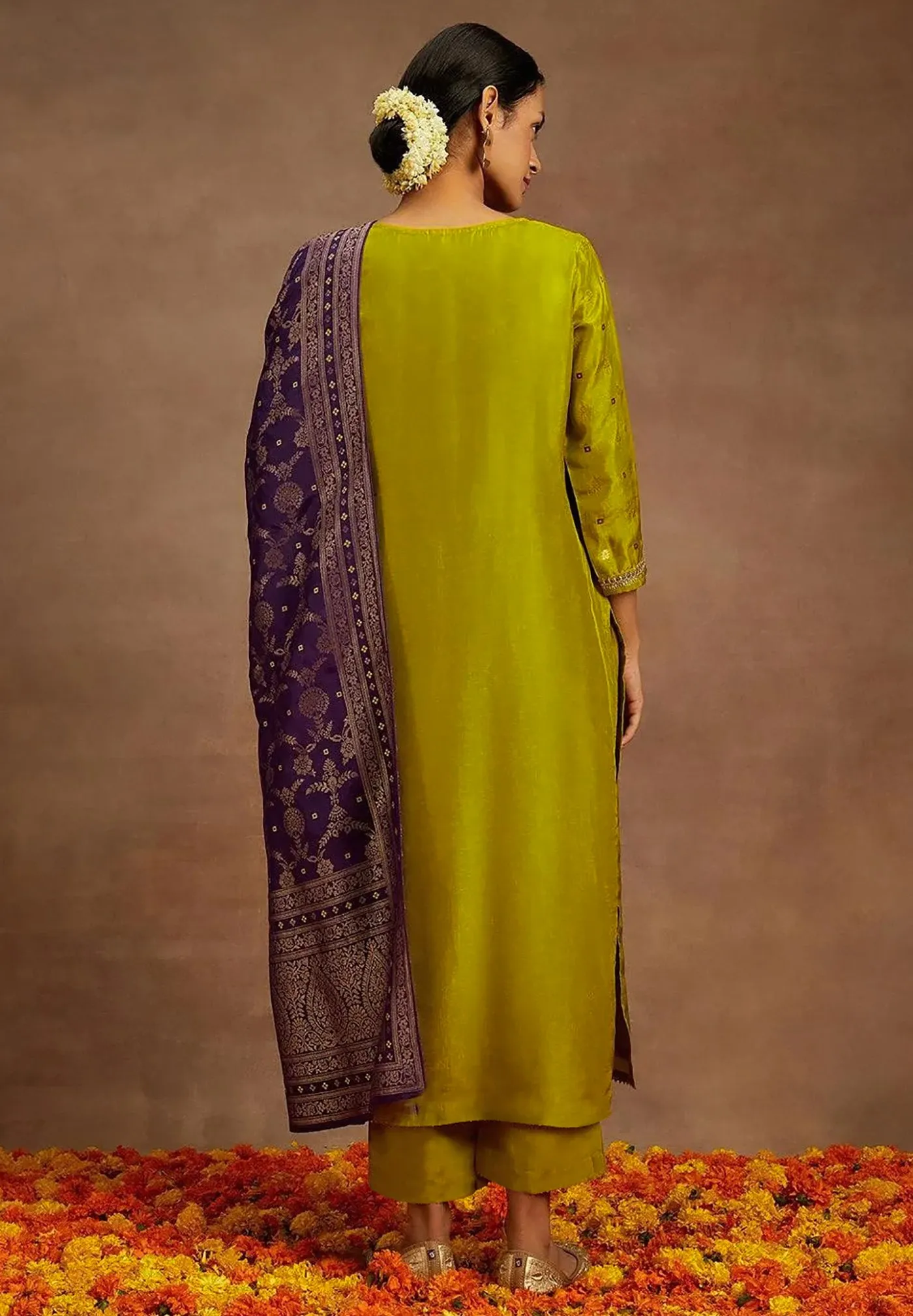 Buy FFD Art Silk Weaving Festival Readymade Dress Wholesale 2026