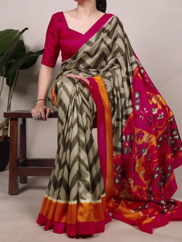 Stylish WMN 7043 Tasar Silk Printed Sari Collection Below 1000 Wholesale 2026