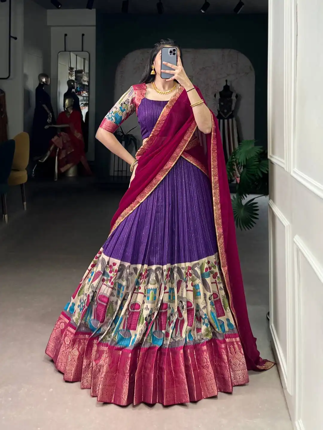 Buy WMN 1242 Nitriya Poly Chander Printed Chaniya Choli Collection Wholesale 2026