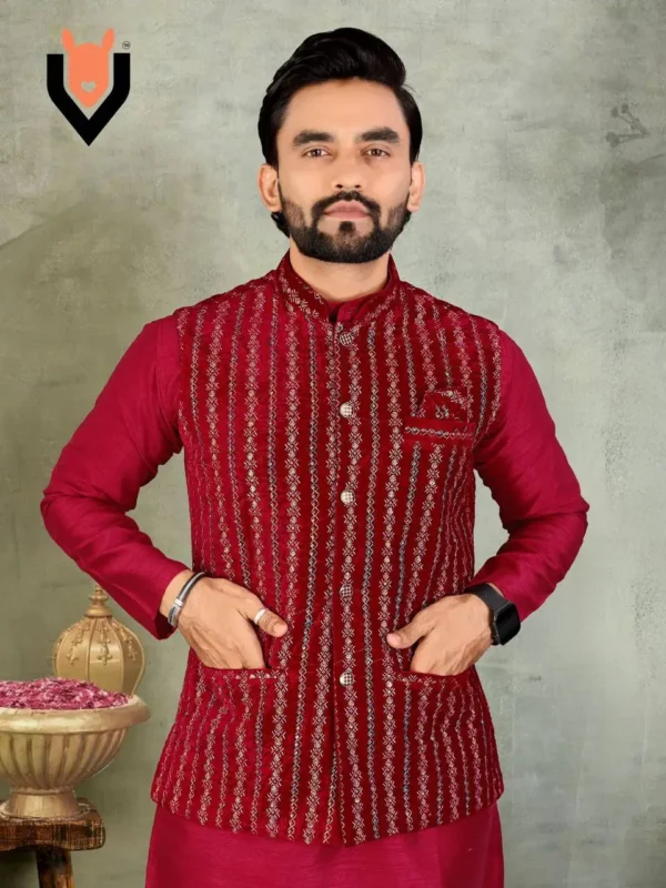 Beautiful Shyam Vol 47 Kurta Pajama With Velvet Koti Collection Wholesale 2026