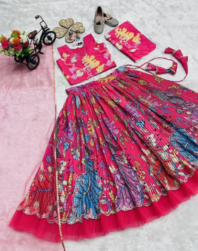 Beautiful Baby 229 Heavy Natural Crep Kid Wear Lehenga Choli Wholesale 2026