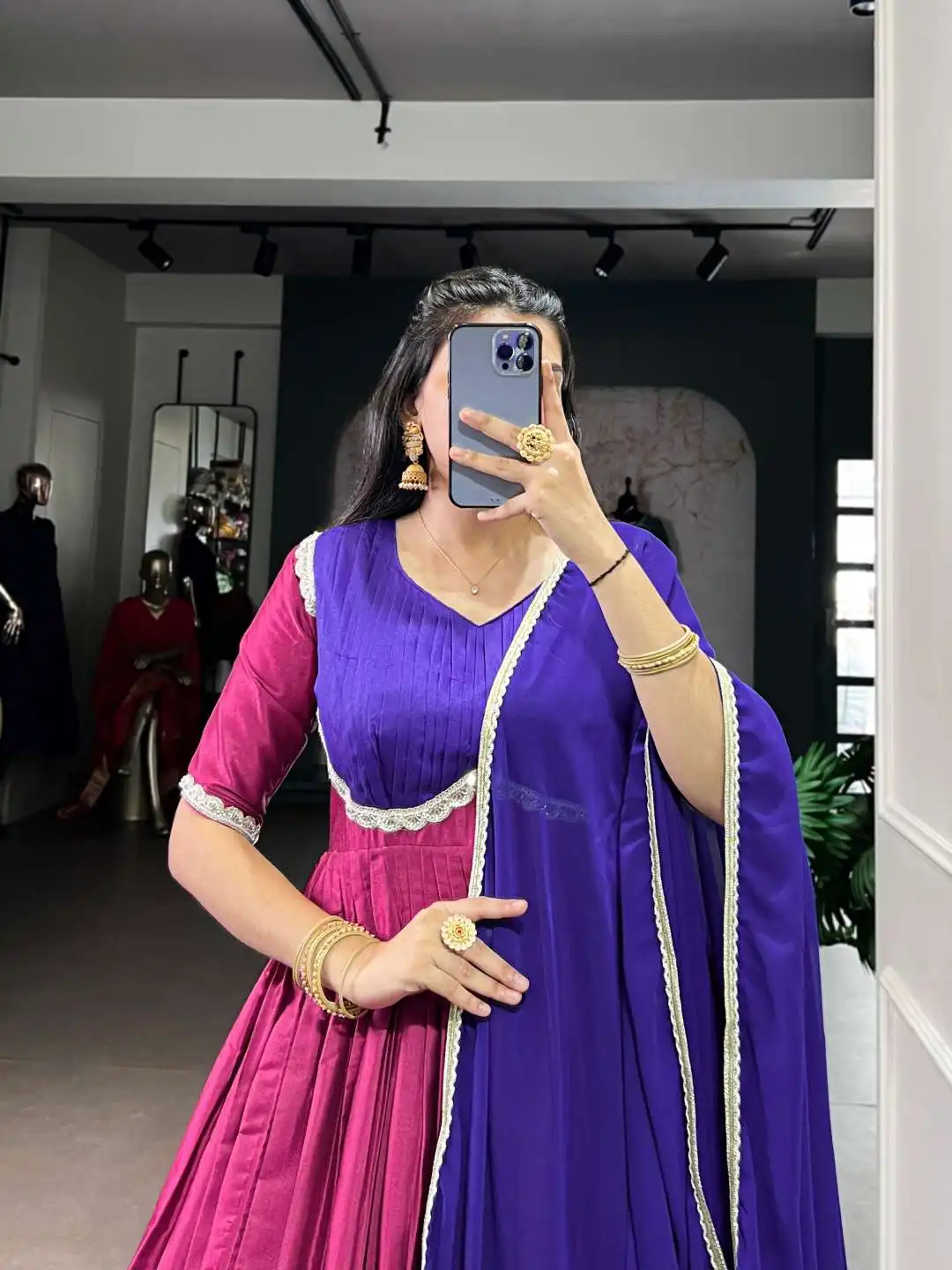 Beautiful WMN 5008 Aura Silk Gown With Dupatta Collection Wholesale 2026