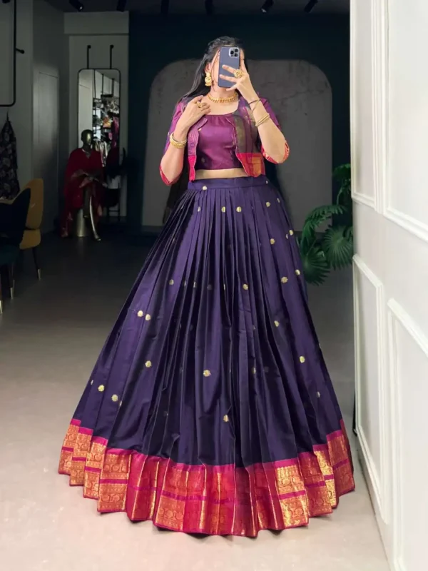 Launching WMN 1133 Poly Cotton Festive Lehenga Choli 04 Pcs Set Wholesale 2026